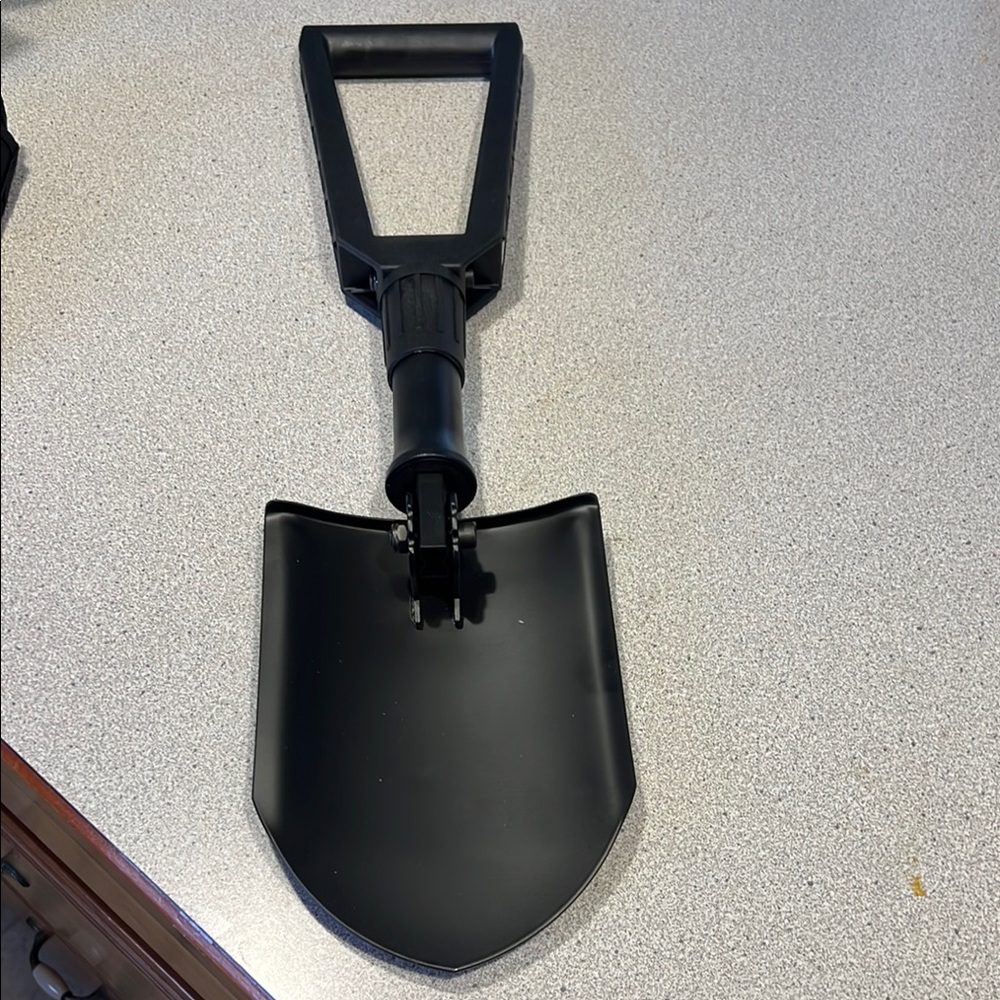 Black Folding metal Shovel